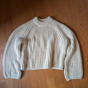 H&M Cream Fisherman Chunky Knit Sweater
